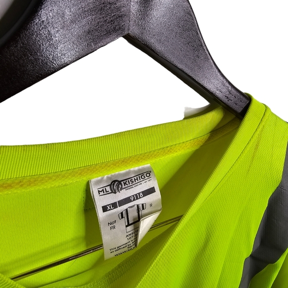 ML Kishigo HI Visability Work Shirt. Perfect Condition! - Picture 3 of 5